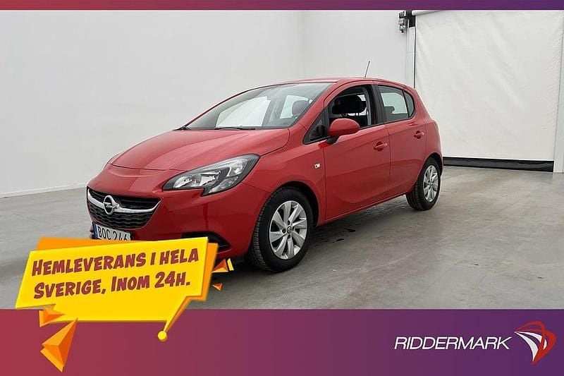 Begagnad Opel Corsa Enjoy 90 HK (66 kW) 2017 Röd Halvkombi