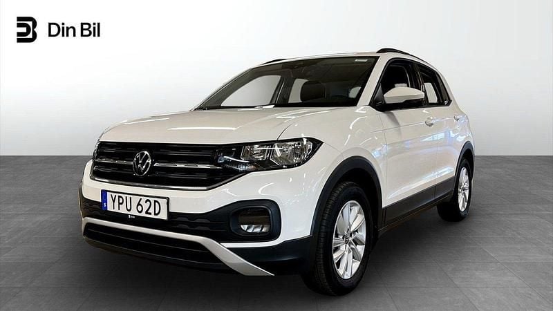 Vit Begagnad 2022 VW T-Cross Life SUV | 184 900 kr (Marknadspris) - Bild 1/4