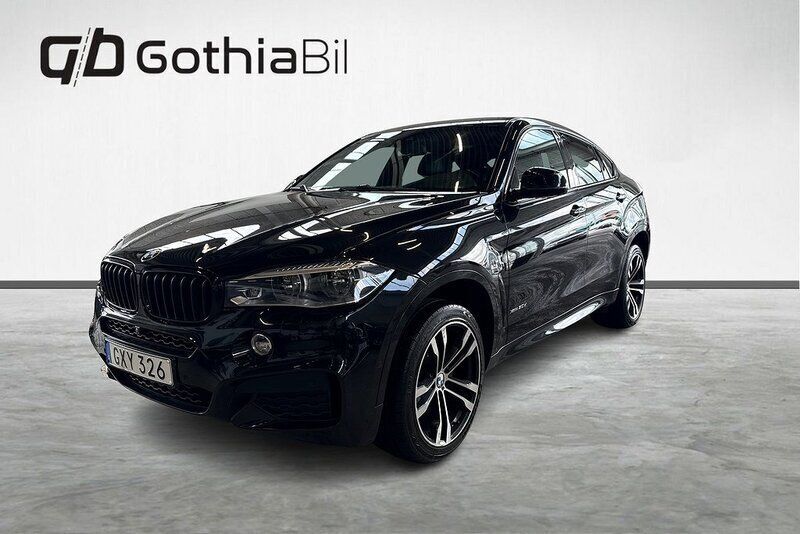 Svart Begagnad 2016 BMW X6 M Sport SUV | 349 900 kr (Marknadspris) - Bild 1/4