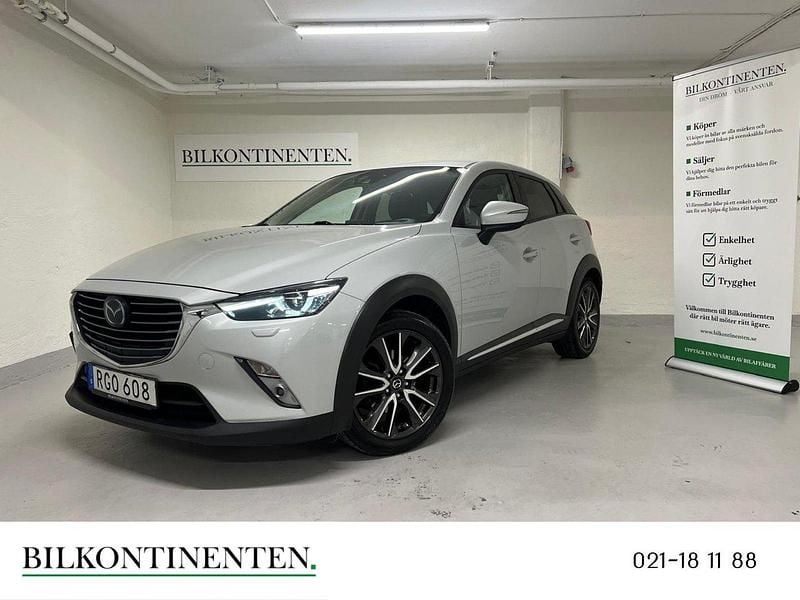 Vit Begagnad 2016 Mazda CX-3 Optimum SUV | 126 800 kr (Marknadspris) - Bild 1/4