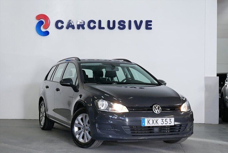 Mörkgrå (grå) Begagnad 2015 VW Golf VII Kombi | 84 900 kr (Bra pris) - Bild 1/3