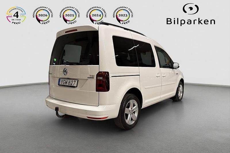Begagnad VW Caddy 110 HK (80 kW) 2016 Vit Minibuss
