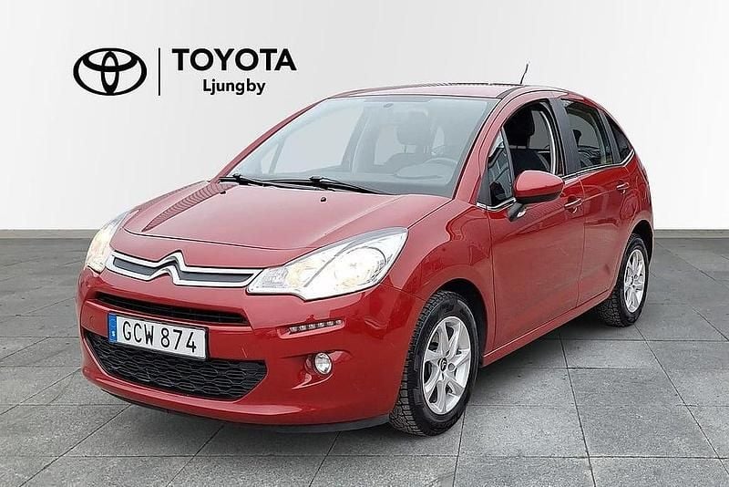 Röd Begagnad 2016 Citroën C3 Halvkombi | 65 000 kr (Marknadspris) - Bild 1/4