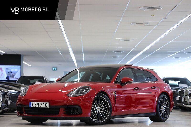 Röd Begagnad 2018 Porsche Panamera 4S Sport Turismo Sedan | 679 900 kr (Superpris) - Bild 1/3