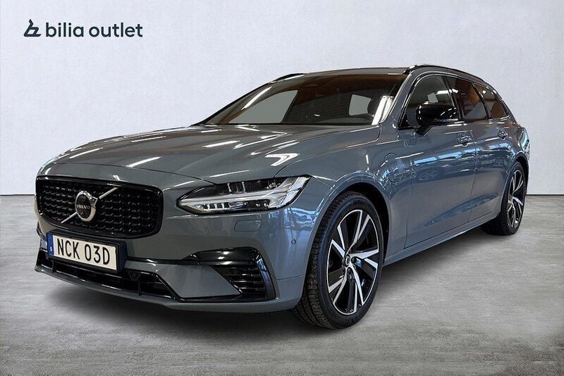 Grå Begagnad 2022 Volvo V90 R-Design Kombi | 389 900 kr (Superpris) - Bild 1/4