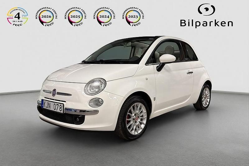 Begagnad Fiat 500C Lounge 69 HK (50 kW) 2011 Vit Cab