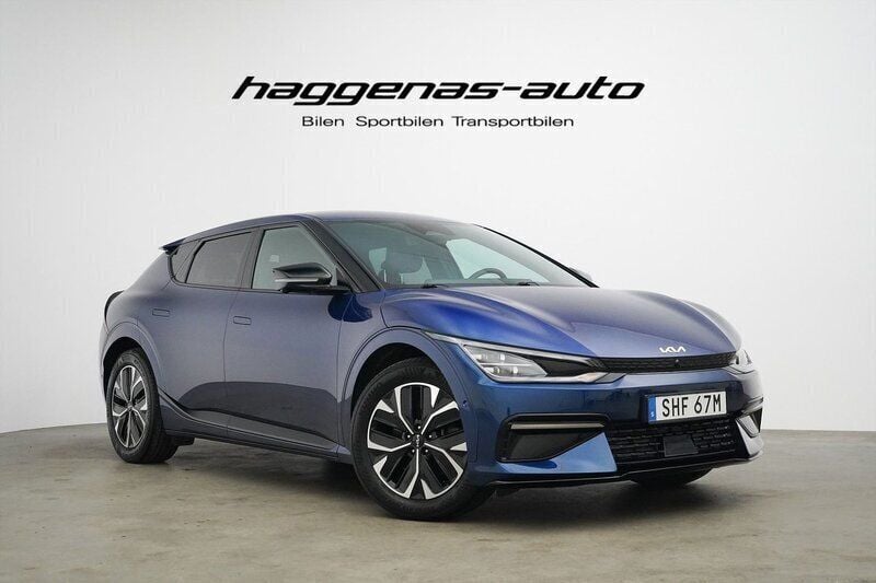 Blå Begagnad 2022 Kia EV6 3 SUV | 379 000 kr (Bra pris) - Bild 1/4