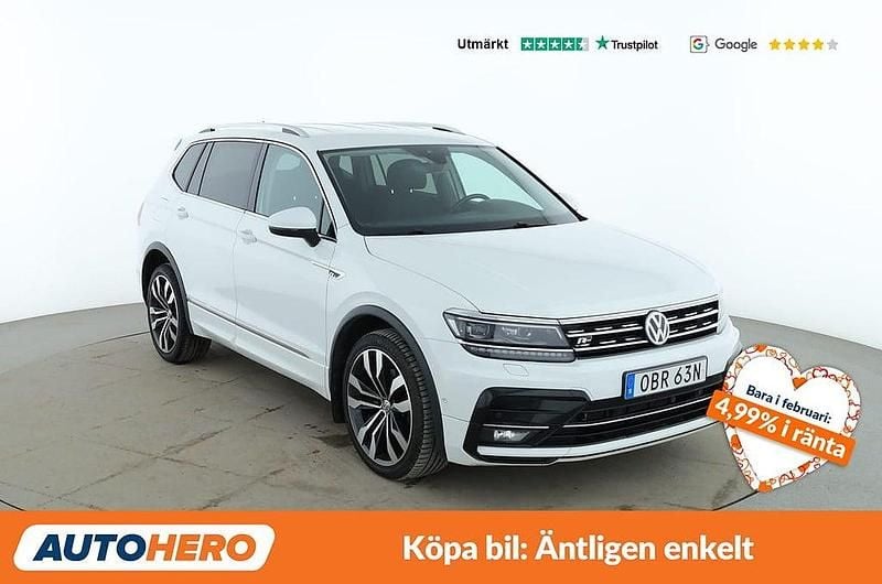 Begagnad VW Tiguan Allspace Highline 200 HK (147 kW) 2018 Vit SUV