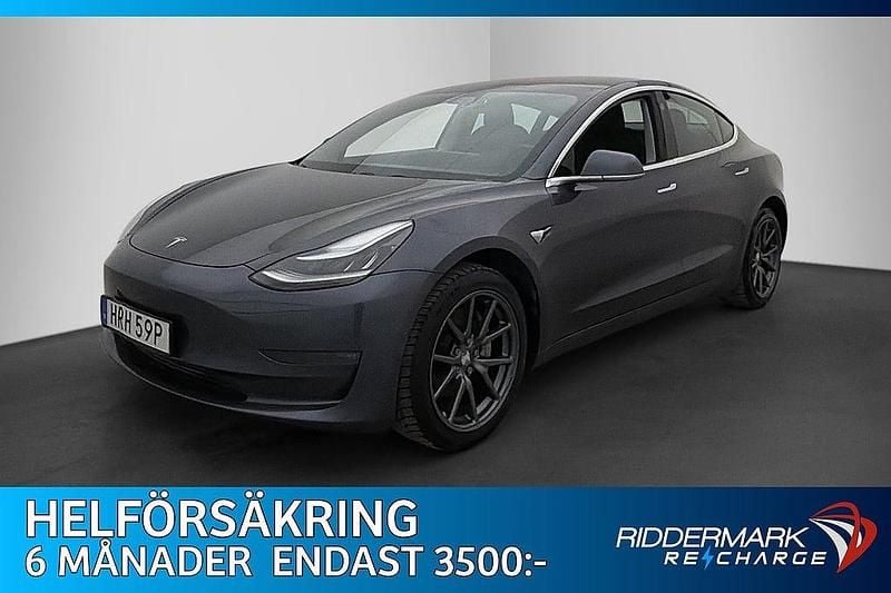 Begagnad Tesla Model 3 Standard Range Plus 239 kW (325 HK) 2019 Grå Sedan
