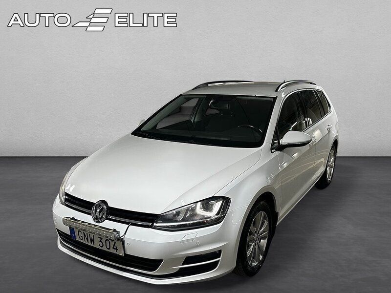 Vit Begagnad 2014 VW Golf VII Kombi | 78 800 kr (Bra pris) - Bild 1/4