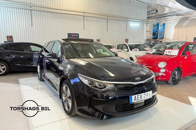 Begagnad Kia Optima Advance 205 HK (150 kW) 2018 Blå Kombi