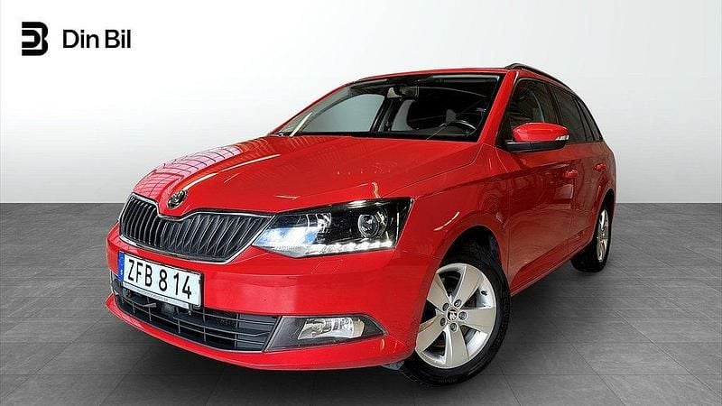 Röd (corrida red) Begagnad 2018 Skoda Fabia Kombi | 149 900 kr (Marknadspris) - Bild 1/4