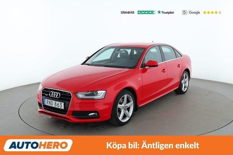 Röd Begagnad 2015 Audi A4 Sedan | 103 000 kr (Superpris) - Bild 1/4