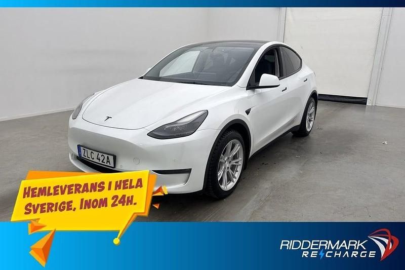 Vit Begagnad 2021 Tesla Model Y Long Range AWD SUV | 334 800 kr (Marknadspris) - Bild 1/4
