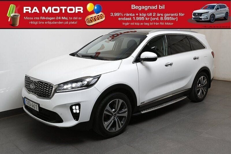 Vit Begagnad 2018 Kia Sorento 2 SUV | 279 900 kr (Marknadspris) - Bild 1/3
