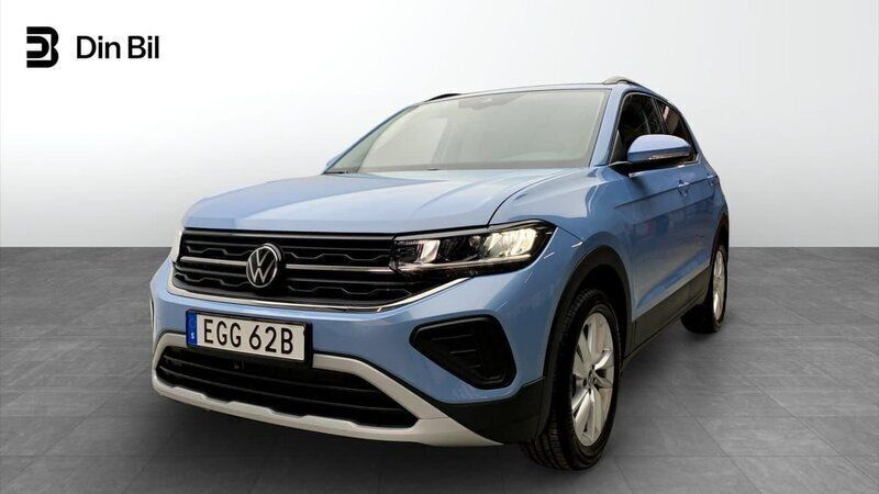 Ljusblå (blå) Ny 2024 VW T-Cross Edition SUV | 293 200 kr (Dyr) - Bild 1/4