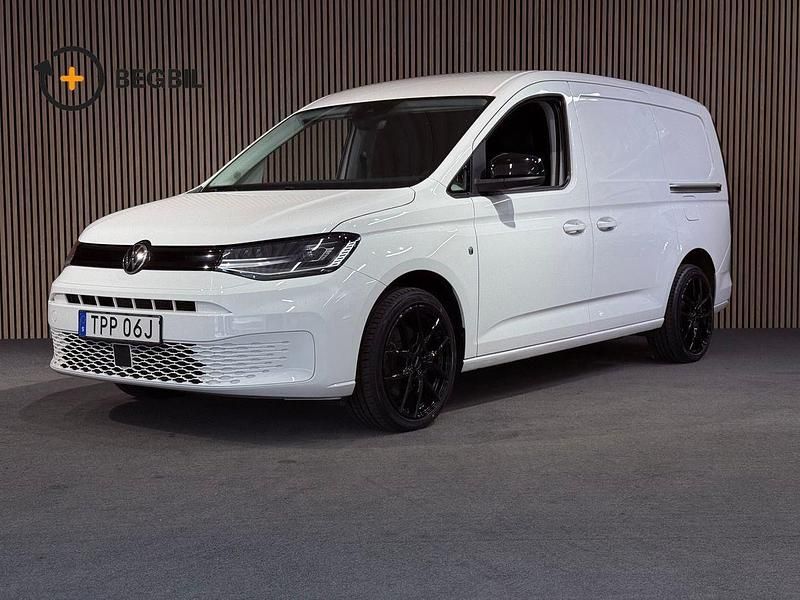 Vit Begagnad 2021 VW Caddy Maxi Minibuss | 298 750 kr - Bild 1/4