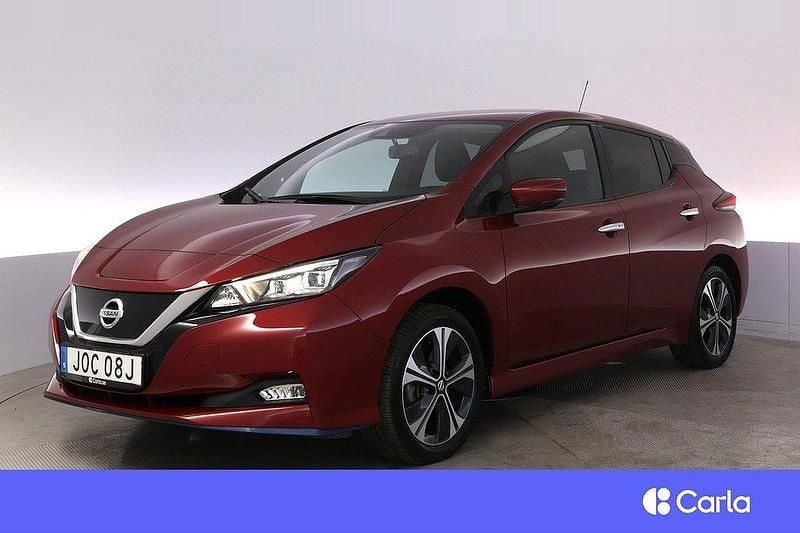 Röd Begagnad 2020 Nissan Leaf 360º Halvkombi | 162 900 kr (Bra pris) - Bild 1/4