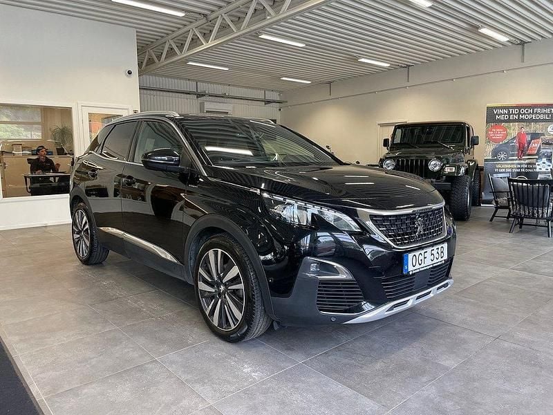 Svart Begagnad 2019 Peugeot 3008 GT-line SUV | 179 900 kr (Marknadspris) - Bild 1/4