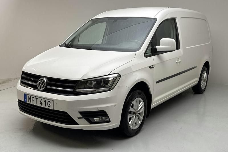 Vit Begagnad 2020 VW Caddy Minibuss | 155 000 kr (Bra pris) - Bild 1/4