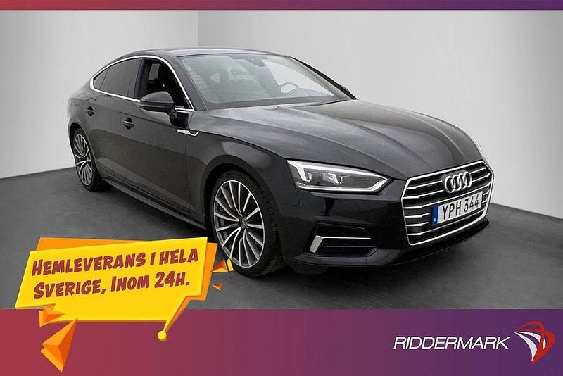 Svart Begagnad 2017 Audi A5 Sportback Proline Halvkombi | 189 800 kr - Bild 1/3