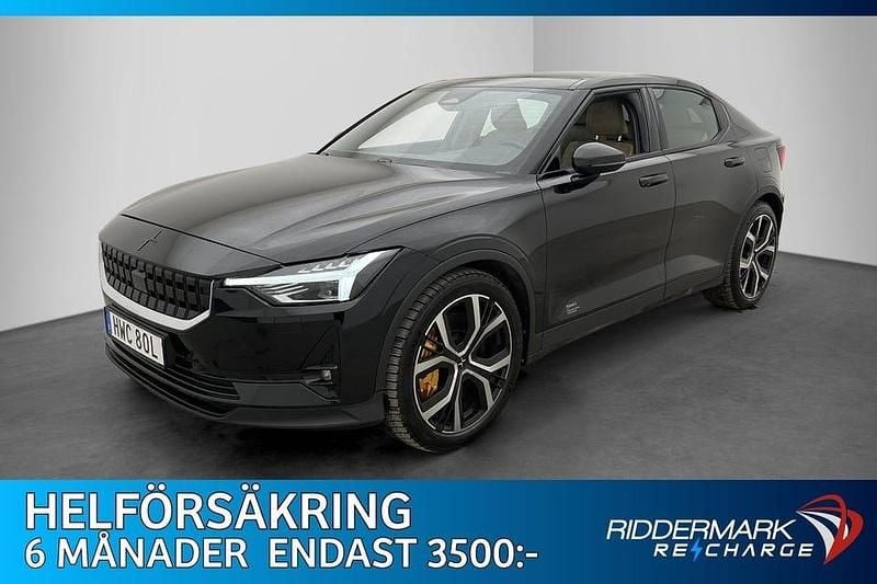 Begagnad Polestar 2 Performance 350 kW (476 HK) 2020 Svart Halvkombi