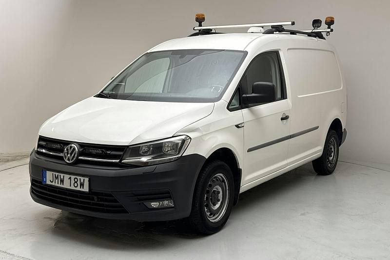 Vit Begagnad 2020 VW Caddy Maxi Minibuss | 179 000 kr (Superpris) - Bild 1/4