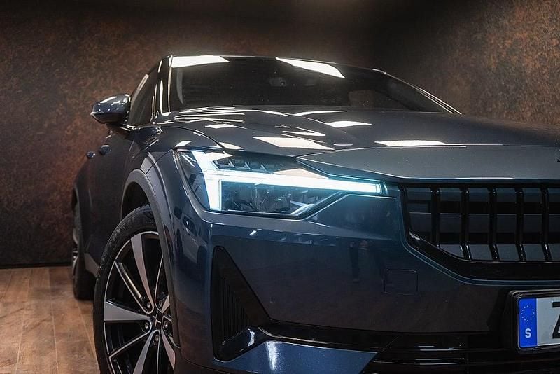 Begagnad Polestar 2 Long Range Single Motor 169 kW (231 HK) 2021 Blå Halvkombi