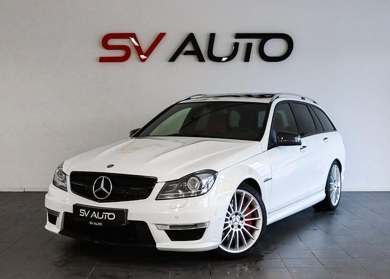 Begagnad Mercedes C63 AMG AMG 487 HK (358 kW) 2013 Vit Kombi
