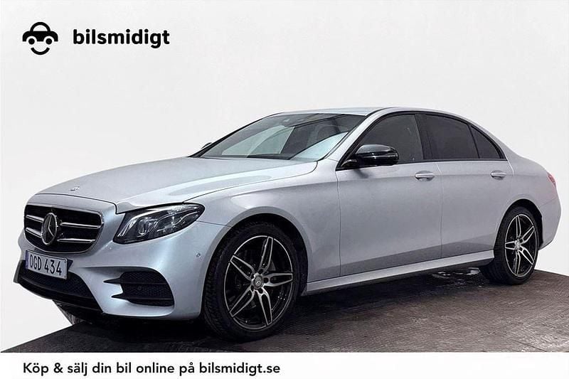Silver Begagnad 2017 Mercedes E220 AMG line Sedan | 229 900 kr (Marknadspris) - Bild 1/3