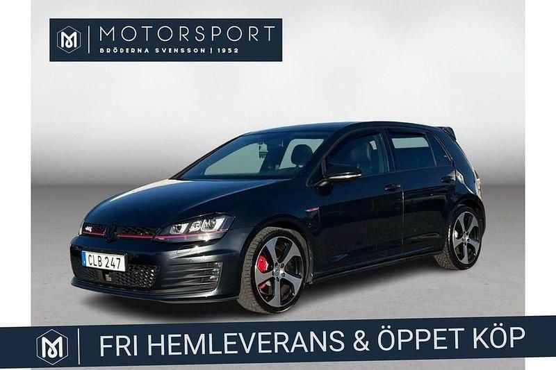 Mörkgrå Begagnad 2014 VW Golf VII GTI Halvkombi | 174 900 kr (Marknadspris) - Bild 1/3