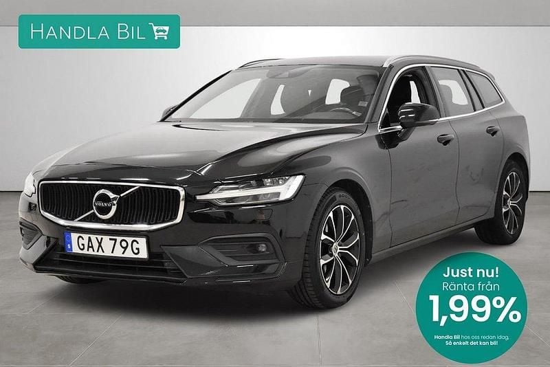 Svart Begagnad 2019 Volvo V60 Momentum Kombi | 229 900 kr (Marknadspris) - Bild 1/3