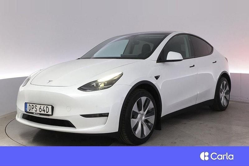 Vit Begagnad 2021 Tesla Model Y Long Range AWD SUV | 377 900 kr (Marknadspris) - Bild 1/4
