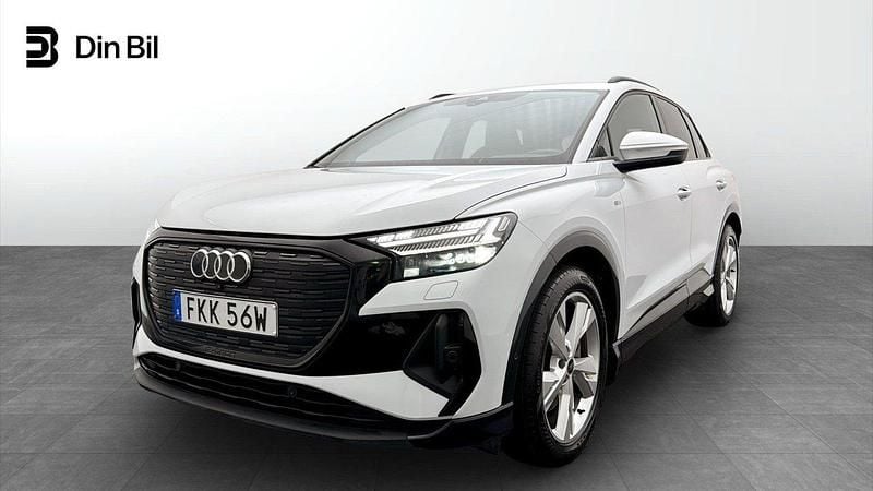 Glaciärvit metallic Begagnad 2023 Audi Q4 e-tron S-Line SUV | 459 000 kr (Lite dyr) - Bild 1/4
