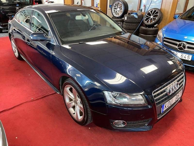 Begagnad Audi A5 Sportback Comfort 180 HK (132 kW) 2009 Blå Halvkombi