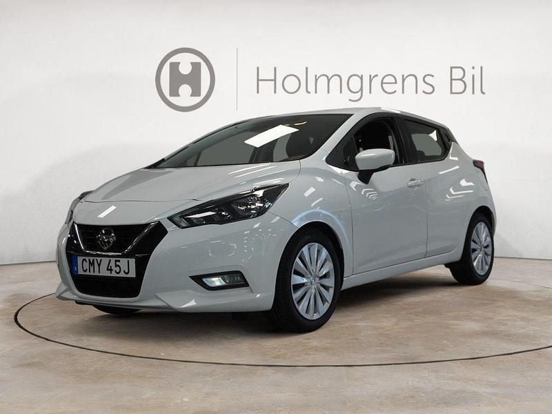 Vit Begagnad 2022 Nissan Micra Acenta Halvkombi | 179 900 kr (Marknadspris) - Bild 1/4