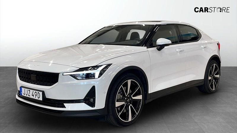 Vit Begagnad 2022 Polestar 2 Long Range Dual motor Sedan | 324 900 kr (Bra pris) - Bild 1/4