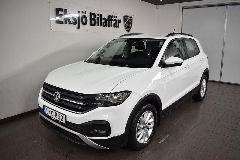 Vit Begagnad 2020 VW T-Cross SUV | 139 500 kr (Marknadspris) - Bild 1/4