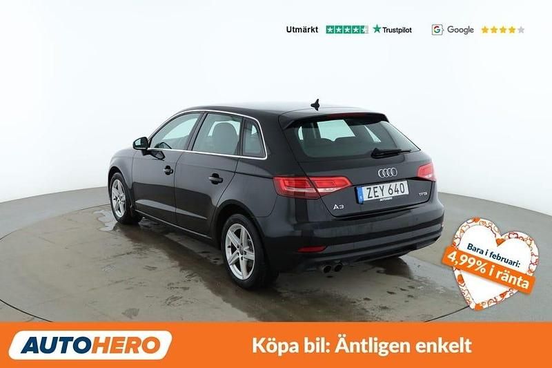 Begagnad Audi A3 151 HK (111 kW) 2018 Svart Sedan