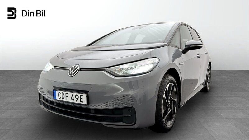 Grå Begagnad 2023 VW ID.3 Comfortline Halvkombi | 299 900 kr (Lite dyr) - Bild 1/2