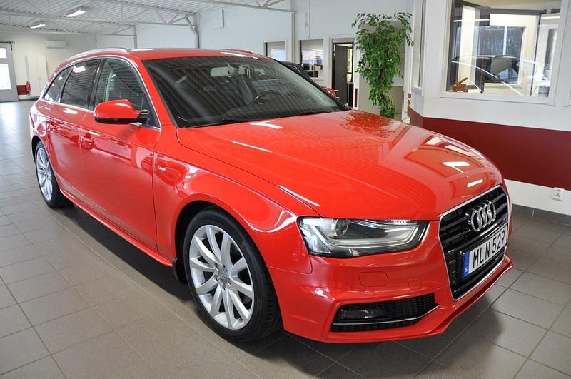 Röd Begagnad 2014 Audi A4 S-Line Kombi | 134 500 kr (Dyr) - Bild 1/4