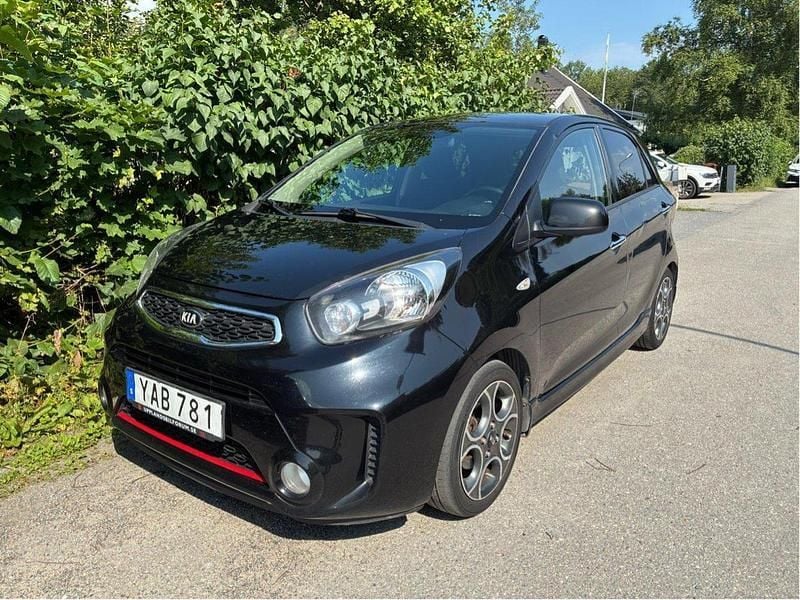 Svart Begagnad 2016 Kia Picanto Halvkombi | 67 000 kr (Marknadspris) - Bild 1/4