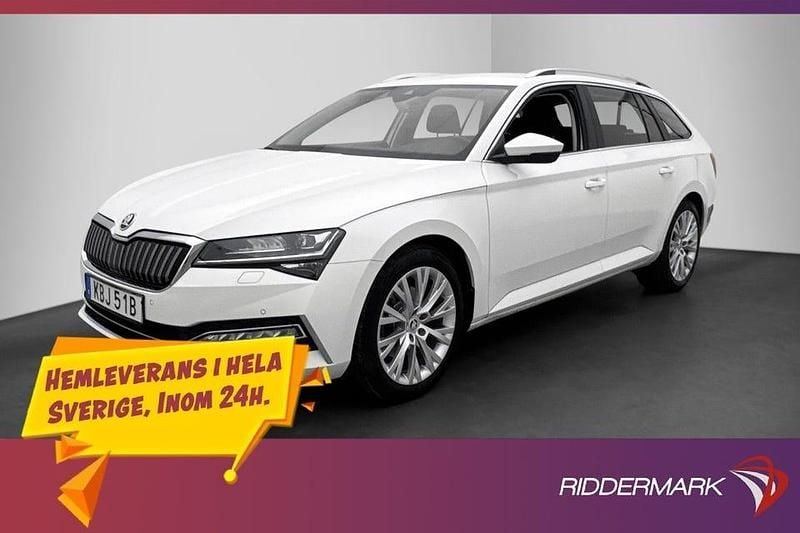 Vit Begagnad 2020 Skoda Superb Style Kombi | 249 800 kr (Superpris) - Bild 1/3