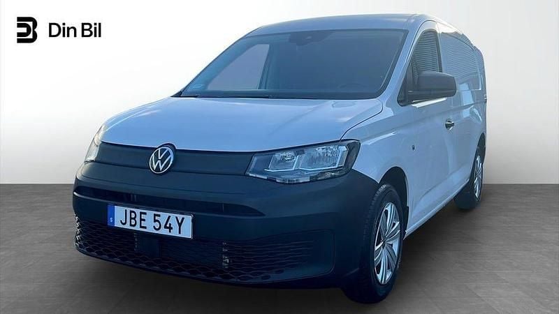 Vit (candyvit) Ny 2025 VW Caddy Maxi Minibuss | 404 750 kr (Marknadspris) - Bild 1/4