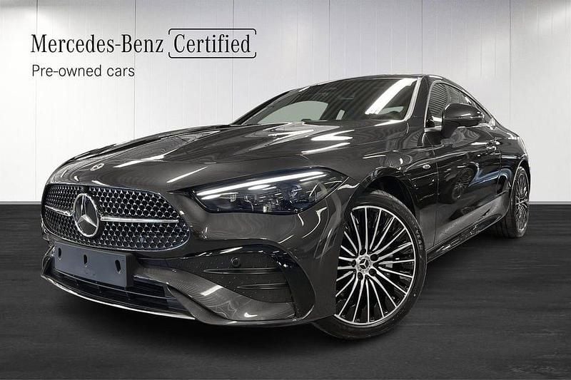 Grå Begagnad 2025 Mercedes CLE300 AMG Line Premium Plus Sportkupé | 759 900 kr - Bild 1/4