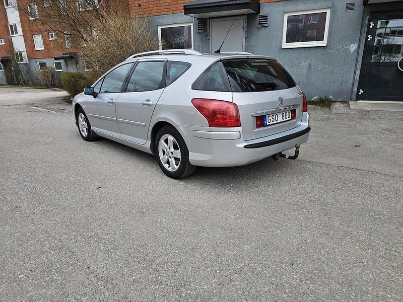 Grå Begagnad 2008 Peugeot 407 Kombi | 14 900 kr (Superpris) - Bild 1/3