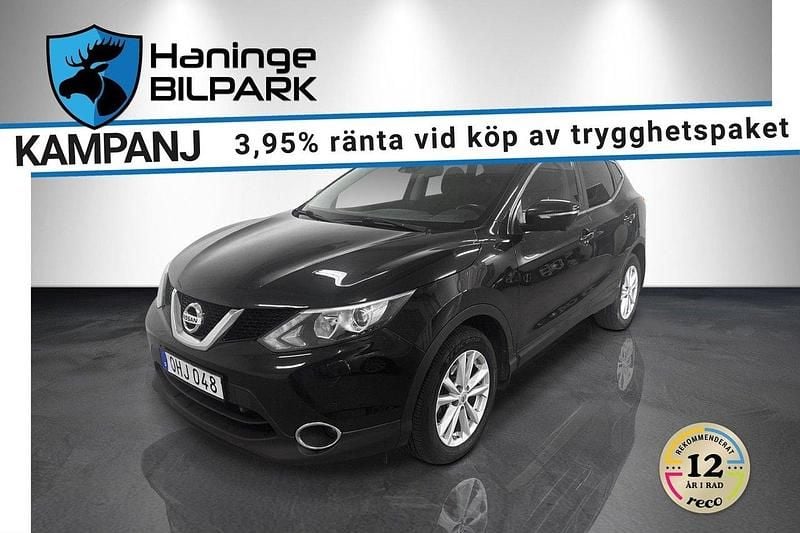 Svart Begagnad 2016 Nissan Qashqai 360º SUV | 99 500 kr (Bra pris) - Bild 1/2