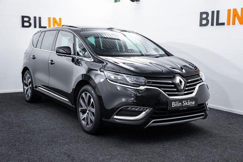 Svart Begagnad 2016 Renault Espace SE Minibuss | 169 900 kr (Marknadspris) - Bild 1/4