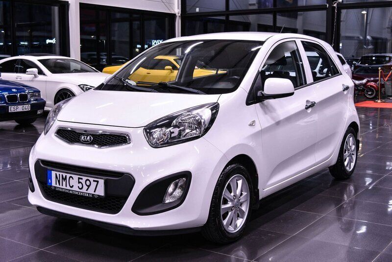 Vit Begagnad 2014 Kia Picanto Halvkombi | 54 900 kr (Marknadspris) - Bild 1/4