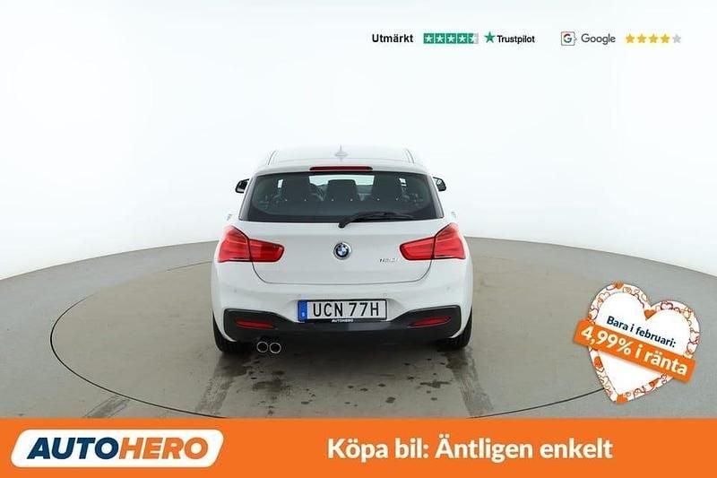 Begagnad BMW 120 M Sport 186 HK (136 kW) 2019 Vit Halvkombi
